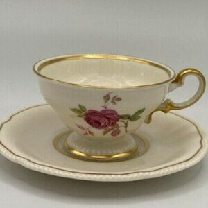 Castleton China Dolly Madison Teacup Cup & Saucer Set‎ (s) U.S.A.